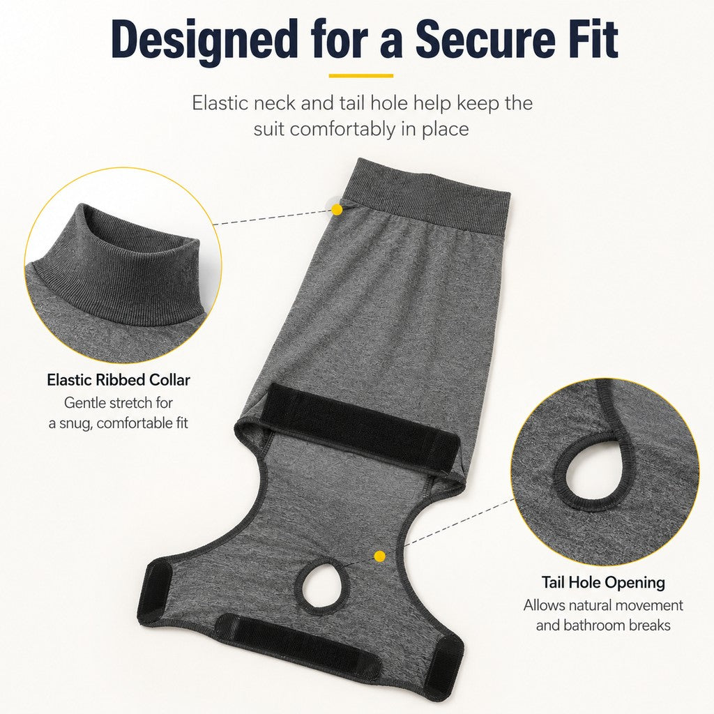 Padded Dog Recovery Suit – Surgery & Heat Protection