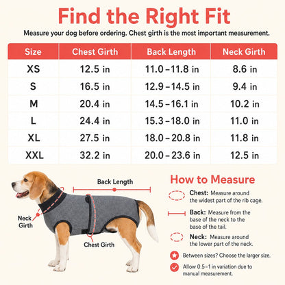 Dog Surgery Recovery Suit – Comfy Cone Alternative
