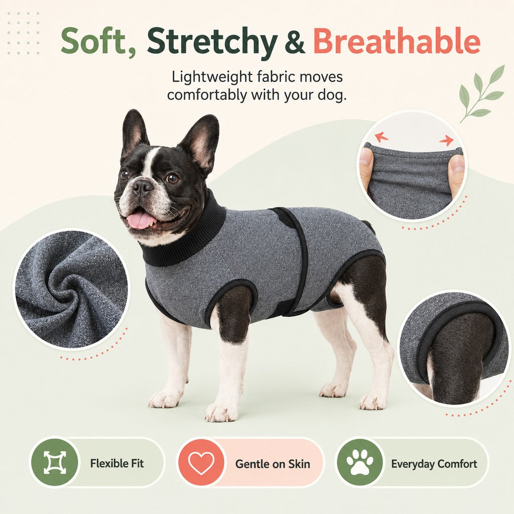 Dog Surgery Recovery Suit – Comfy Cone Alternative