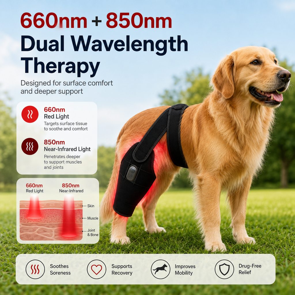 Red Light Dog Leg Brace – Hind Leg Comfort