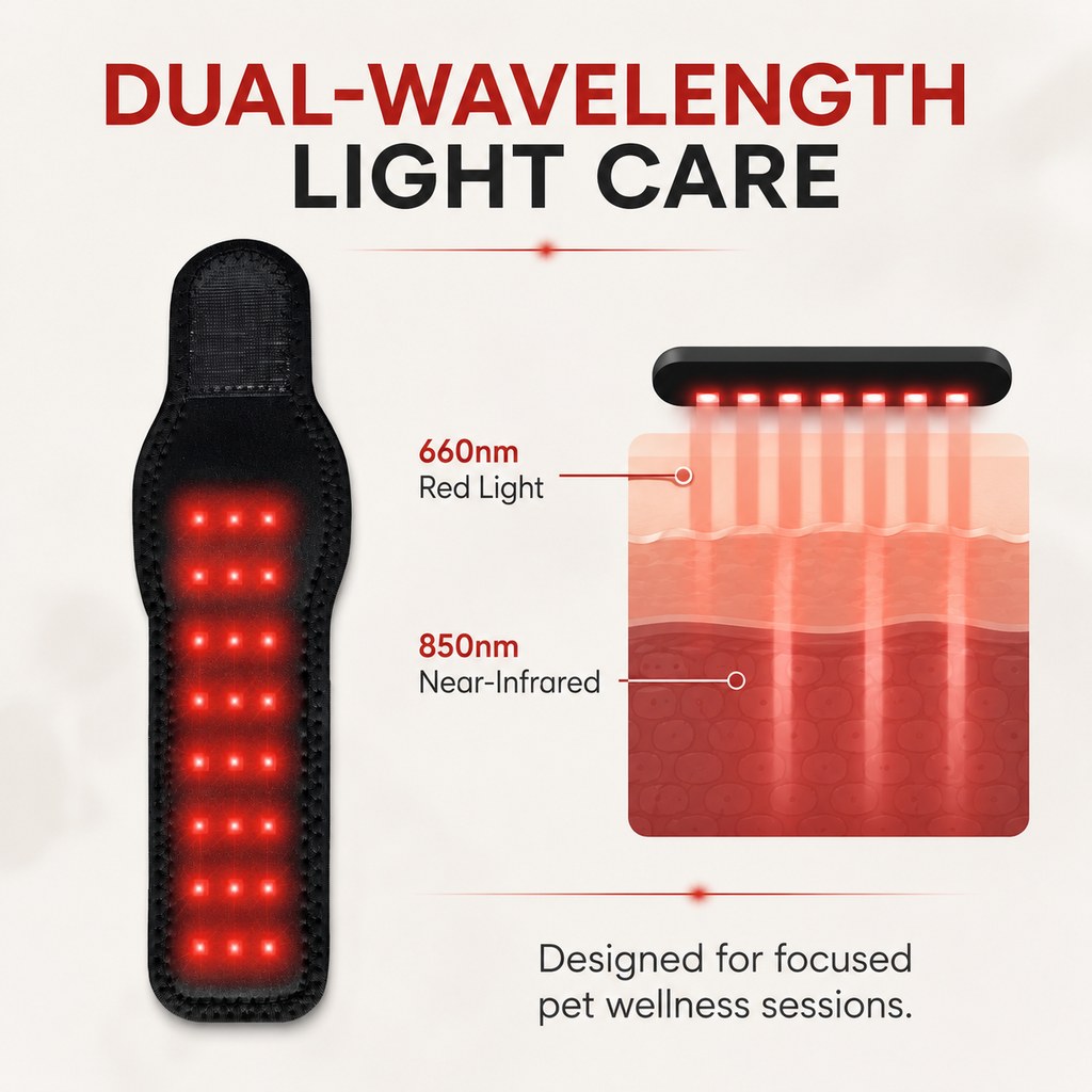 Rechargeable Red Light Dog Leg Wrap – Cord-Free Care