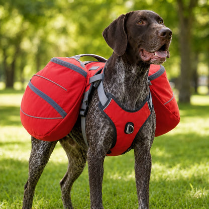 Dog Saddlebag Backpack Harness – Carry Trail Essentials