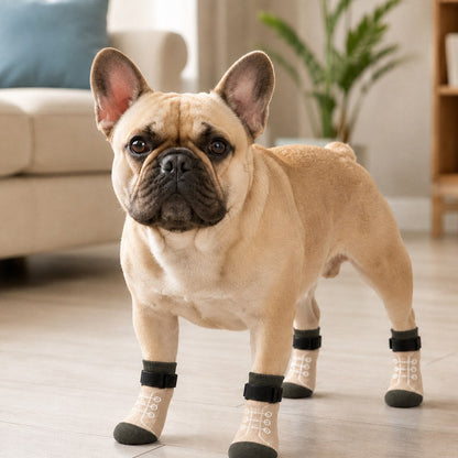 Non-Slip Dog Socks 4-Pack – Better Grip on Smooth Floors