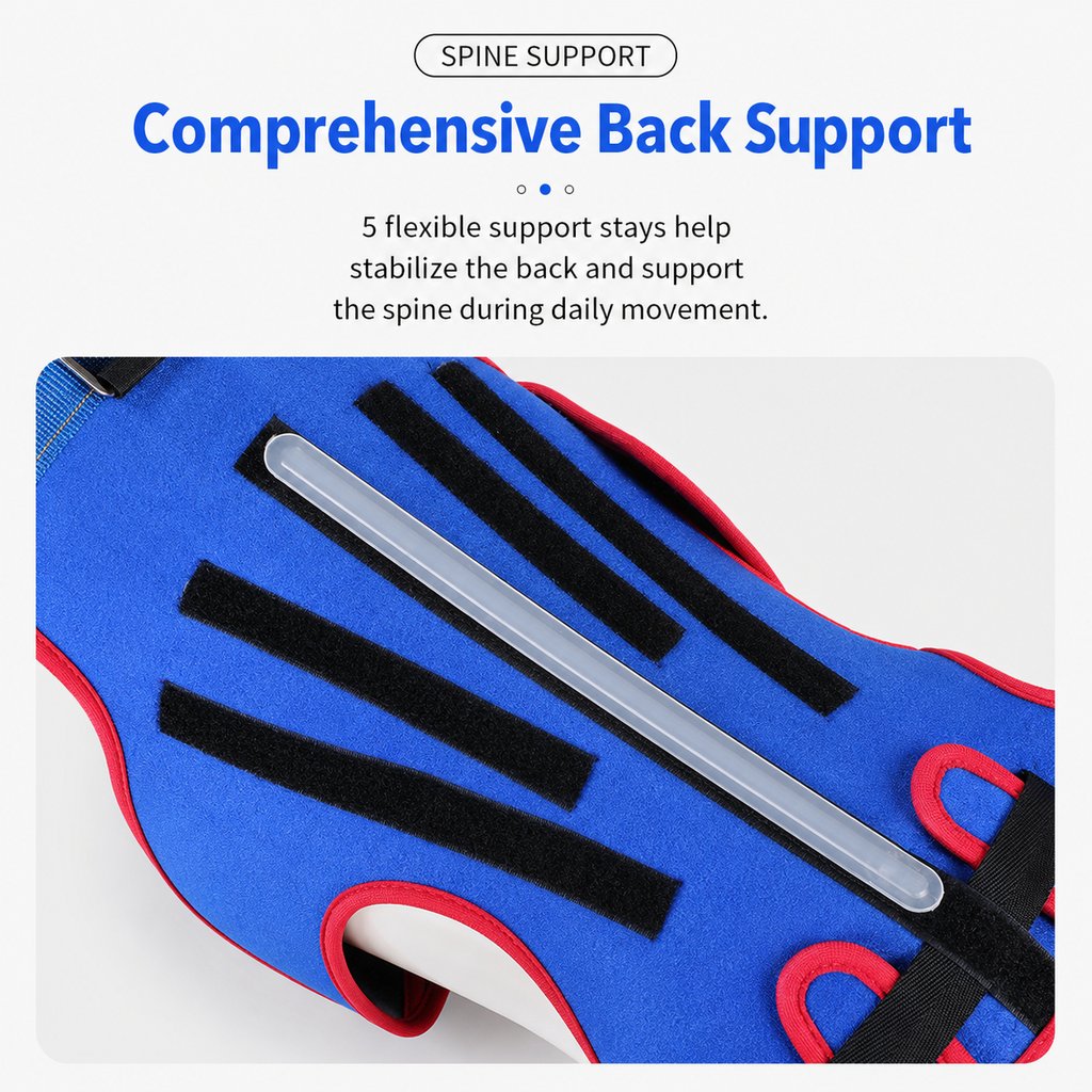 Dog Spine Support Vest – Adjustable Back Support
