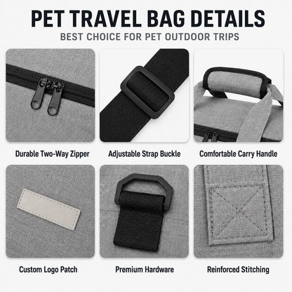 Pet Travel Bag Organizer – Bowls, Food & Gear in One