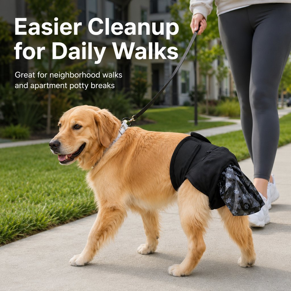 Dog Waste Catcher Pants – Easier Poop Cleanup