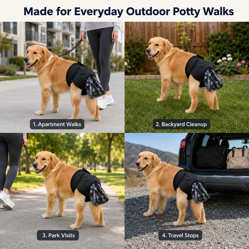 Dog Waste Catcher Pants – Easier Poop Cleanup