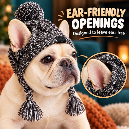 French Bulldog Winter Knit Hat – Ear Openings
