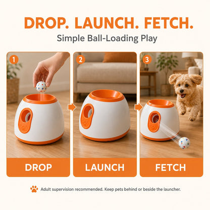 Mini Automatic Dog Ball Launcher – Fetch Made Easy