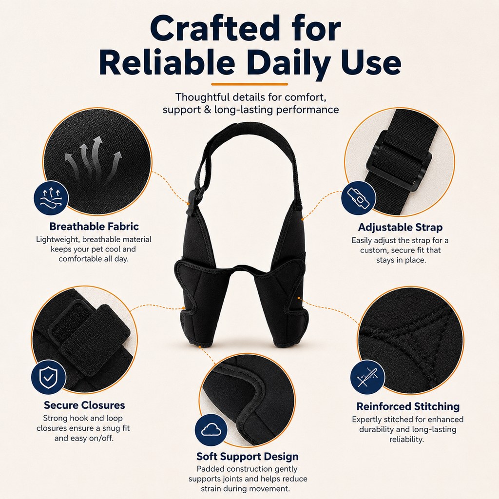 Dual Front Leg Dog Brace – Elbow & Joint Protection