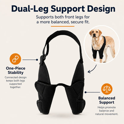 Dual Front Leg Dog Brace – Elbow & Joint Protection