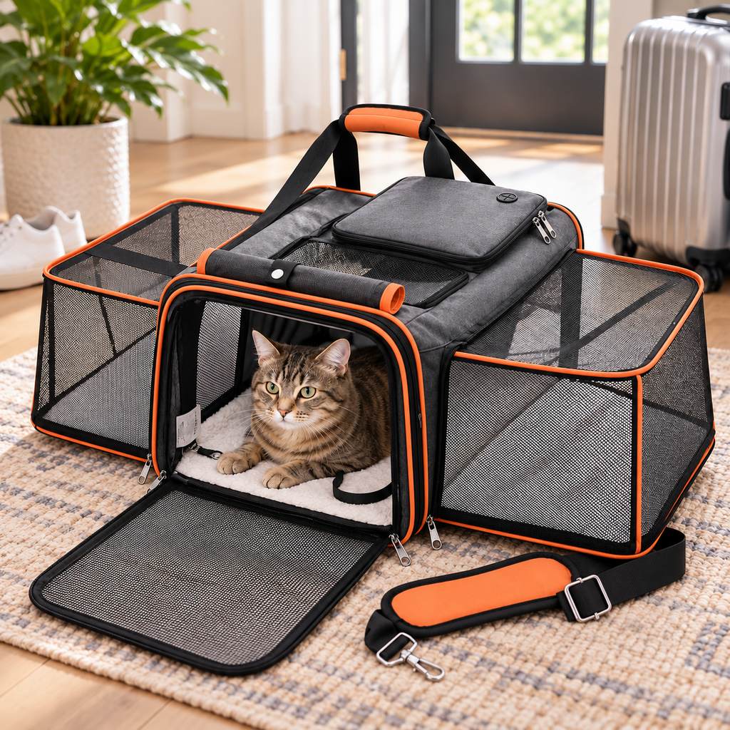 Expandable Pet Carrier – Extra Room for Travel