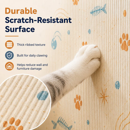 Cuttable Cat Scratch Mat – Wall & Furniture Protection