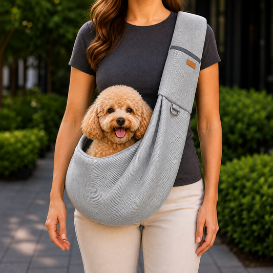 Crossbody Pet Sling Carrier – Breathable Hands-Free