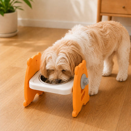 Elevated Tilted Steel Pet Bowls – Easier, Cleaner Meals