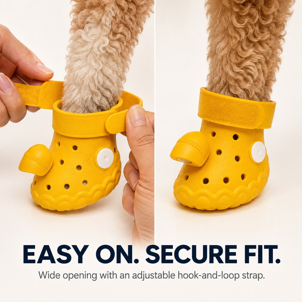 Step-Activated RGB Dog Boots – Light-Up Night Walks
