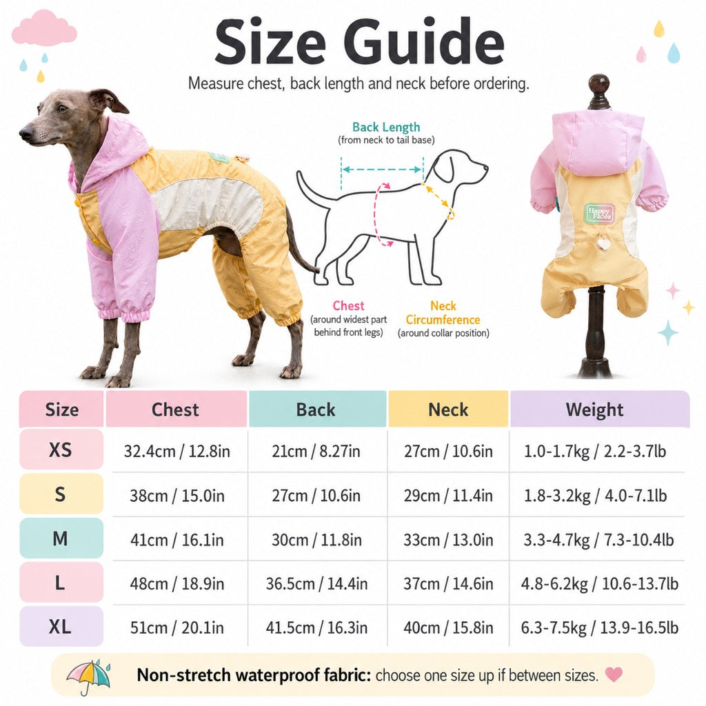 Waterproof Dog Rain Suit – Full-Body Mud Protection