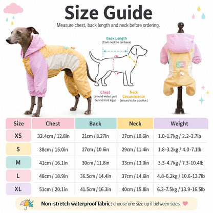Waterproof Dog Rain Suit – Full-Body Mud Protection
