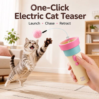 Electric Cat Teaser Launcher – Hands-Free Chase Play