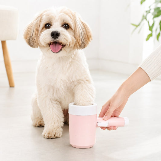 Electric Dog Paw Cleaner – One-Button Muddy Paw Wash