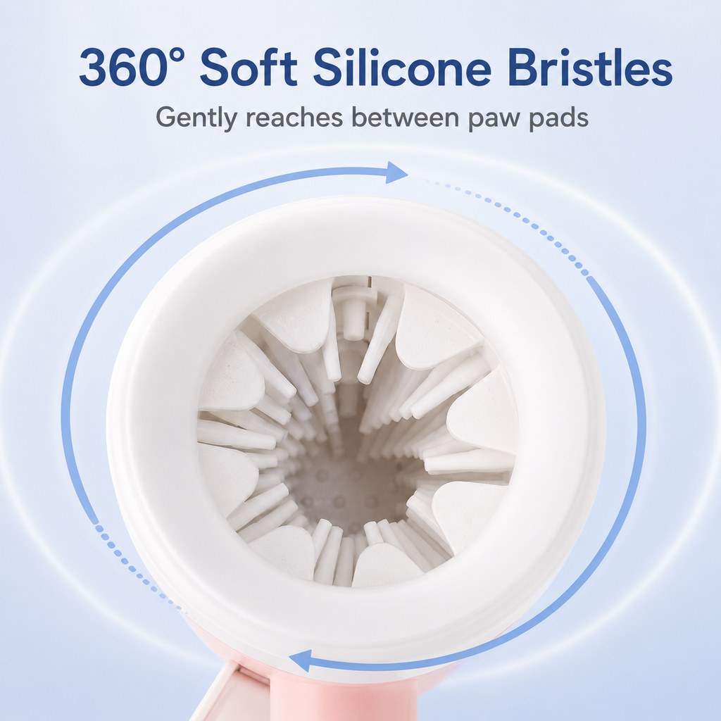 Electric Dog Paw Cleaner – One-Button Muddy Paw Wash