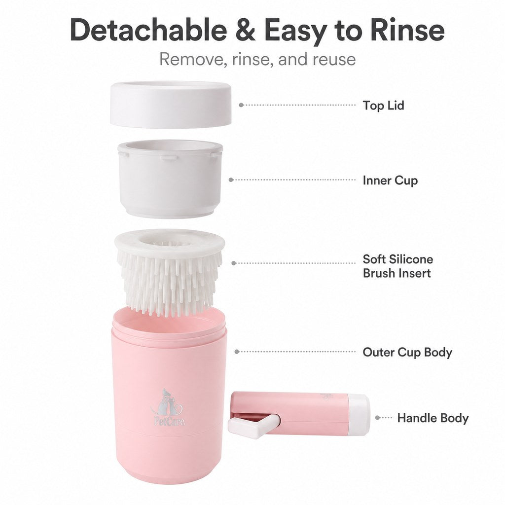 Electric Dog Paw Cleaner – One-Button Muddy Paw Wash
