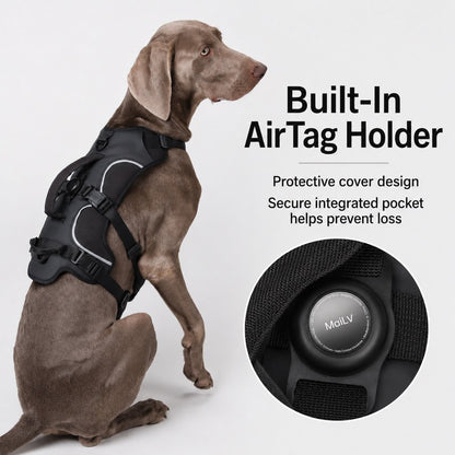 AirTag Escape-Proof Dog Harness – Secure Outdoor Walks