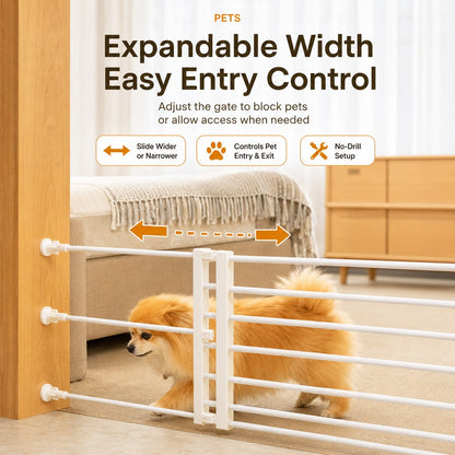 No-Drill Expandable Pet Gate – Easy Doorway Barrier