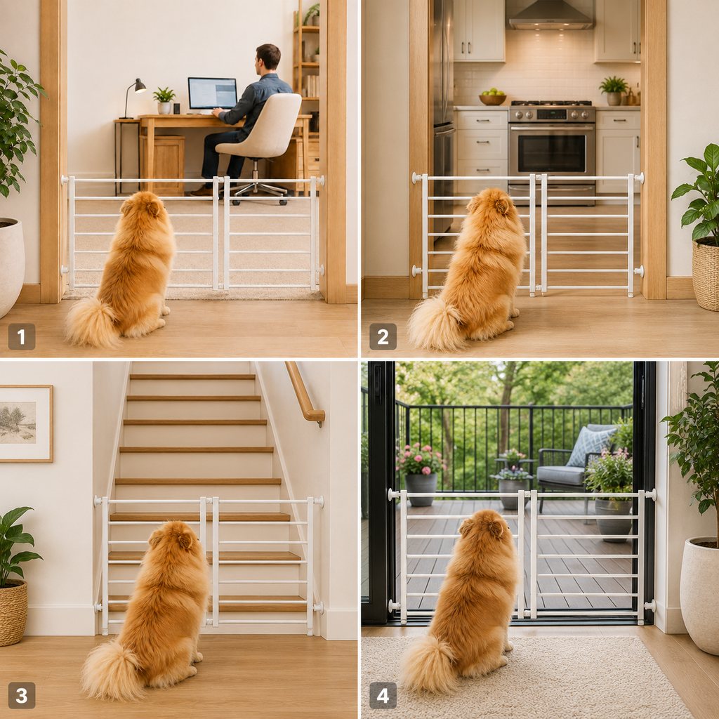 No-Drill Expandable Pet Gate – Easy Doorway Barrier
