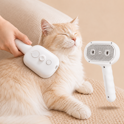 Mist Spray Grooming Brush – No Flying Fur Deshedding
