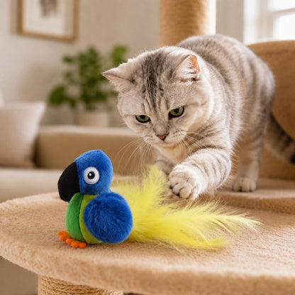 Rechargeable Interactive Cat Toy – Motion-Activated Play