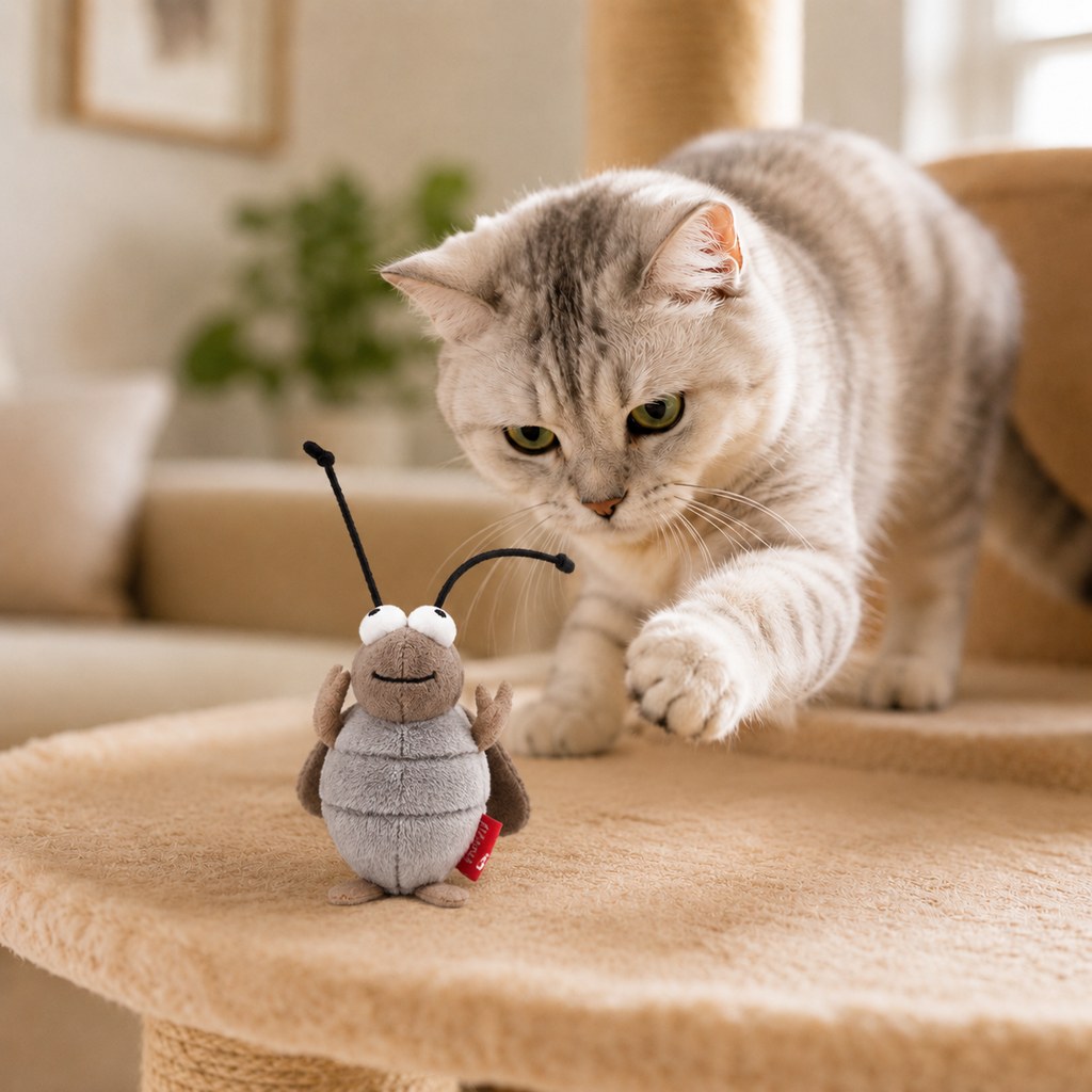 Rechargeable Interactive Cat Toy – Motion-Activated Play