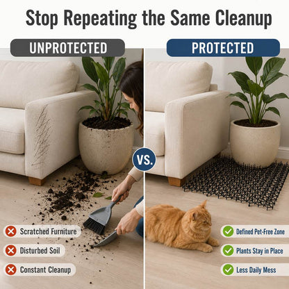 Flexible Cat Deterrent Mat – Protects Sofas & Plants
