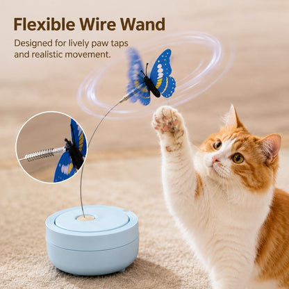 Automatic Butterfly Cat Toy – Hands-Free Self-Play