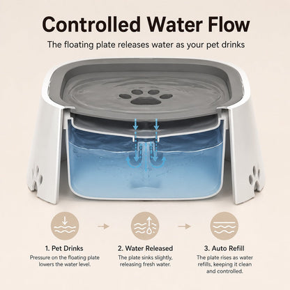 Floating Pet Water Bowl – Less Splash, Cleaner Floors