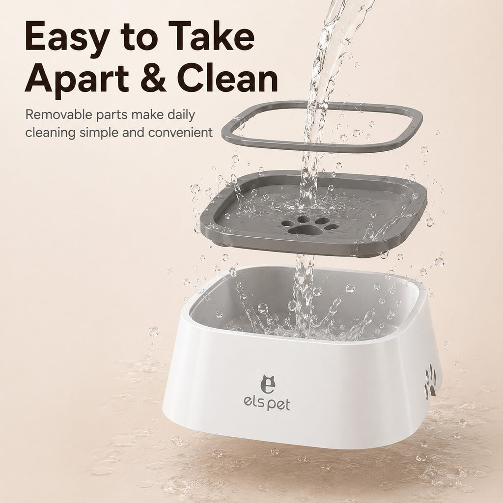 Floating Pet Water Bowl – Less Splash, Cleaner Floors