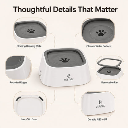 Floating Pet Water Bowl – Less Splash, Cleaner Floors
