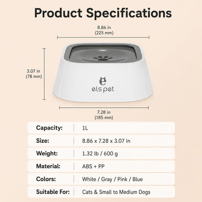 Floating Pet Water Bowl – Less Splash, Cleaner Floors