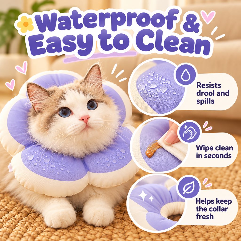 Soft Flower Recovery Collar – Cone Alternative