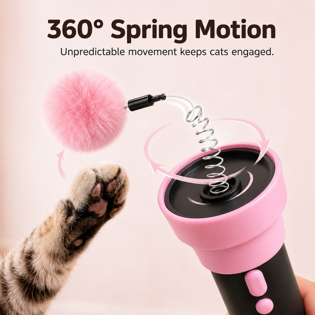 Electric Cat Teaser Launcher – Hands-Free Chase Play