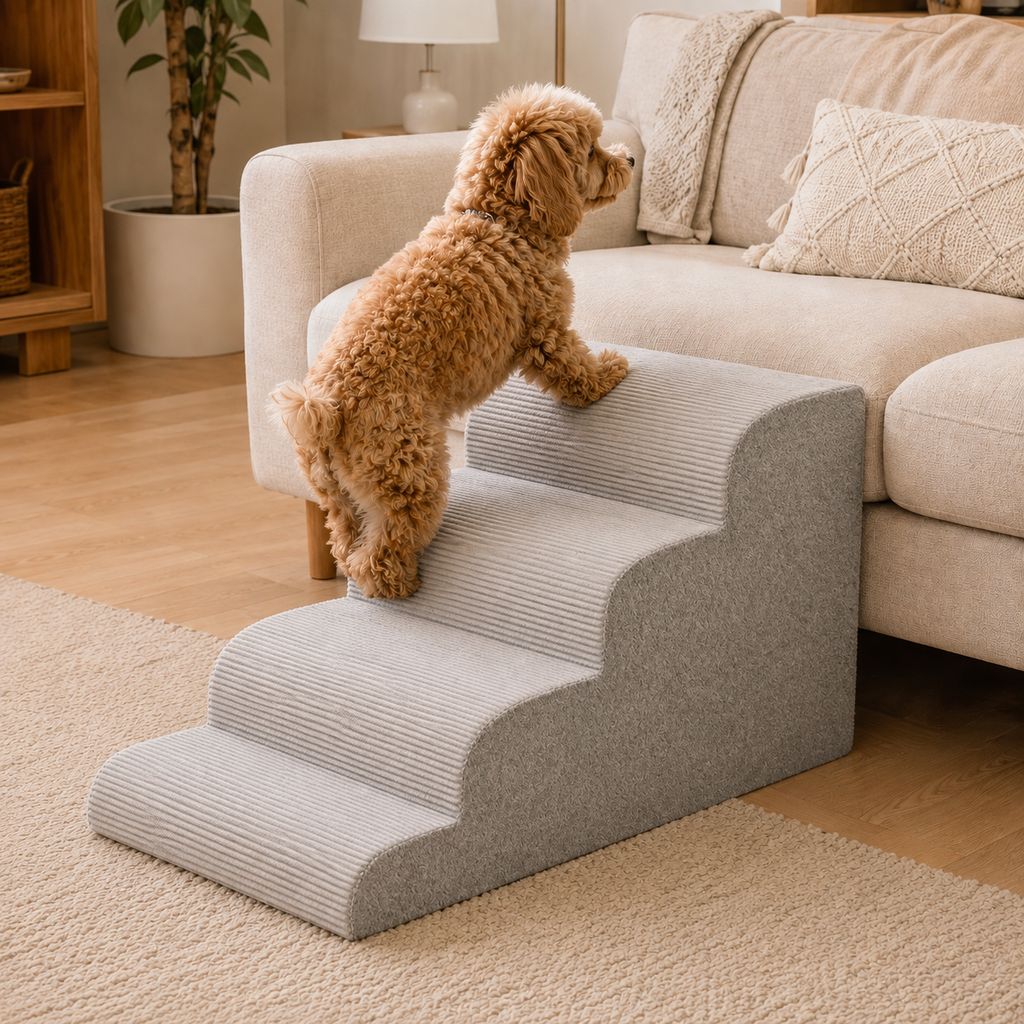 Foam Pet Stairs – Gentle Steps for Bed & Sofa