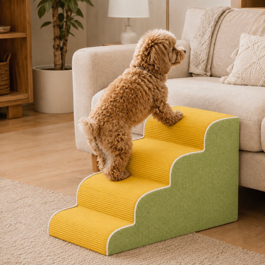 Foam Pet Stairs – Gentle Steps for Bed & Sofa
