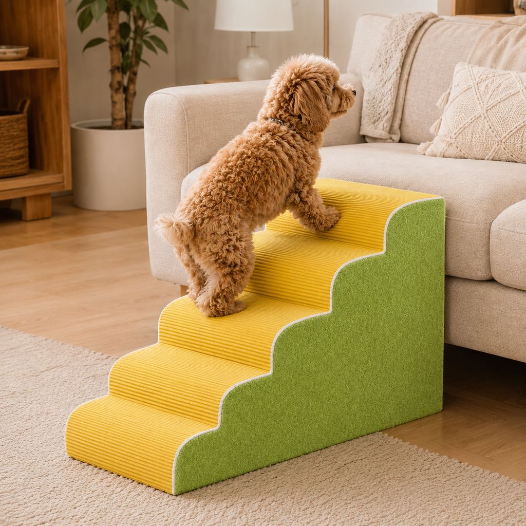 Foam Pet Stairs – Gentle Steps for Bed & Sofa