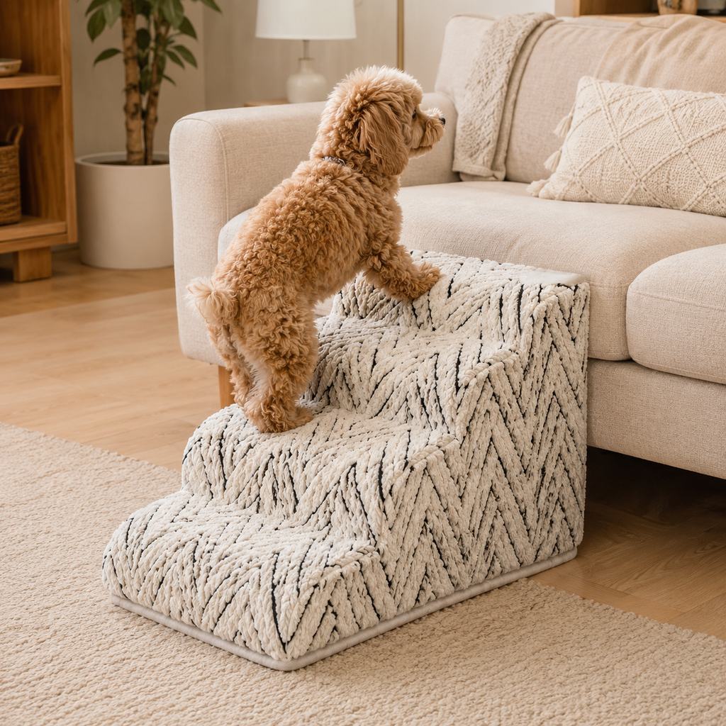 Foam Pet Stairs – Gentle Steps for Bed & Sofa