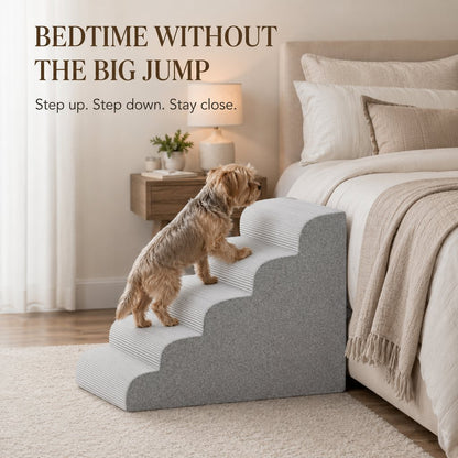 Foam Pet Stairs – Gentle Steps for Bed & Sofa