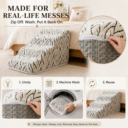 Foam Pet Stairs – Gentle Steps for Bed & Sofa