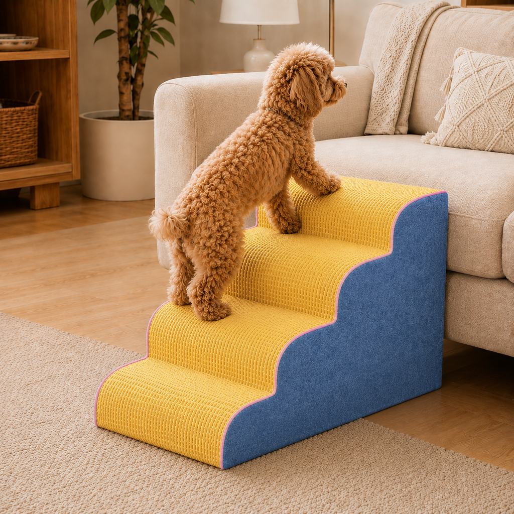 Foam Pet Stairs – Gentle Steps for Bed & Sofa