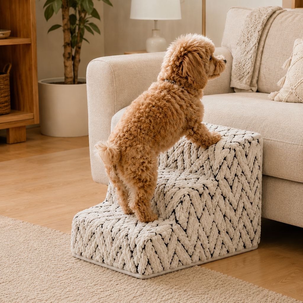 Foam Pet Stairs – Gentle Steps for Bed & Sofa