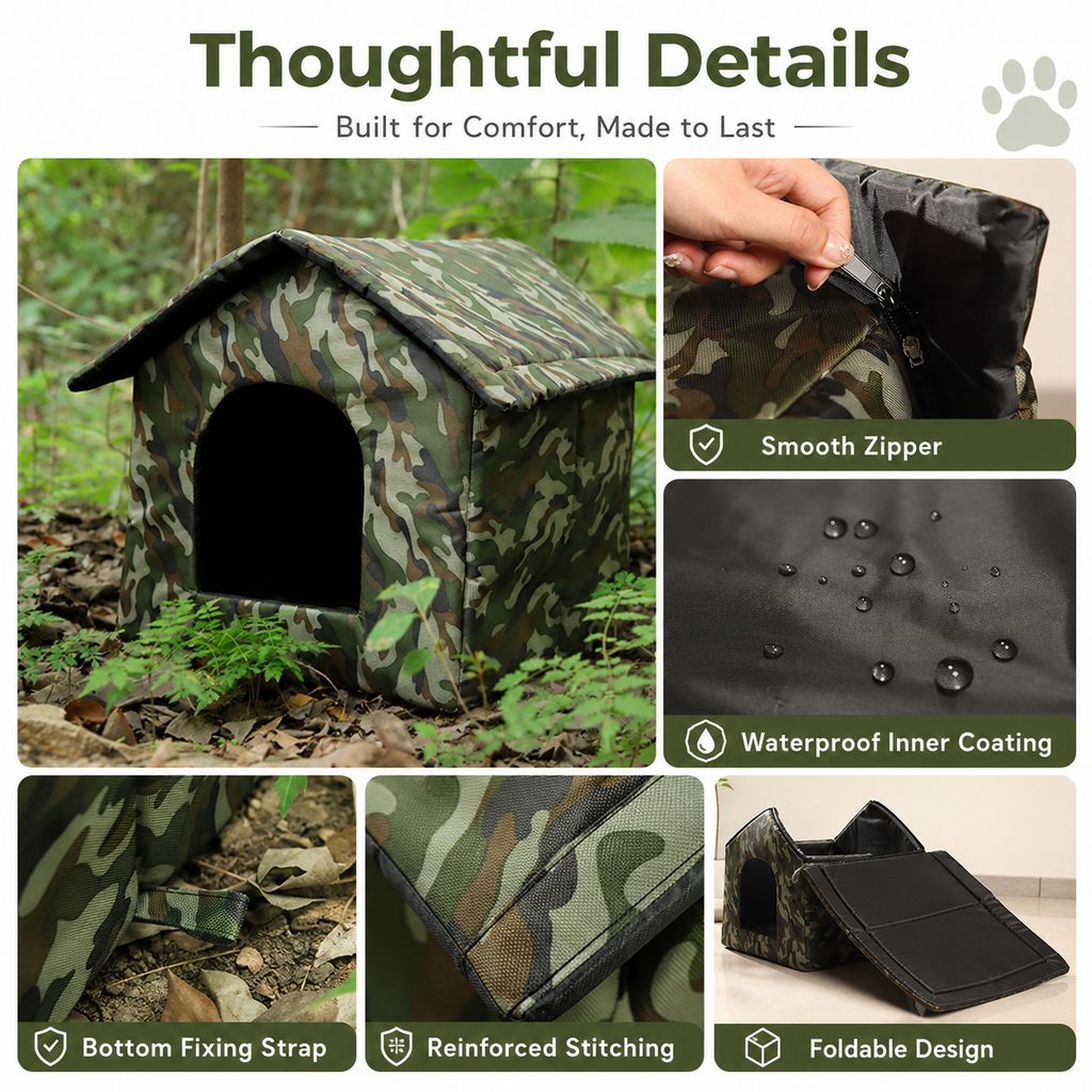 Outdoor Cat House – Weather-Resistant Cozy Shelter