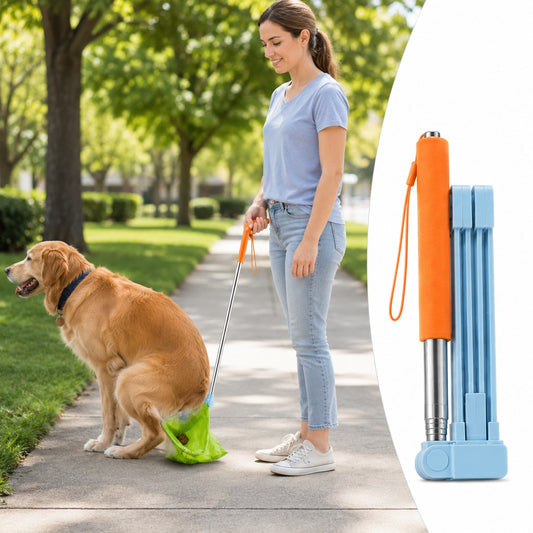 Foldable Dog Poop Catcher – No-Bend Waste Pickup